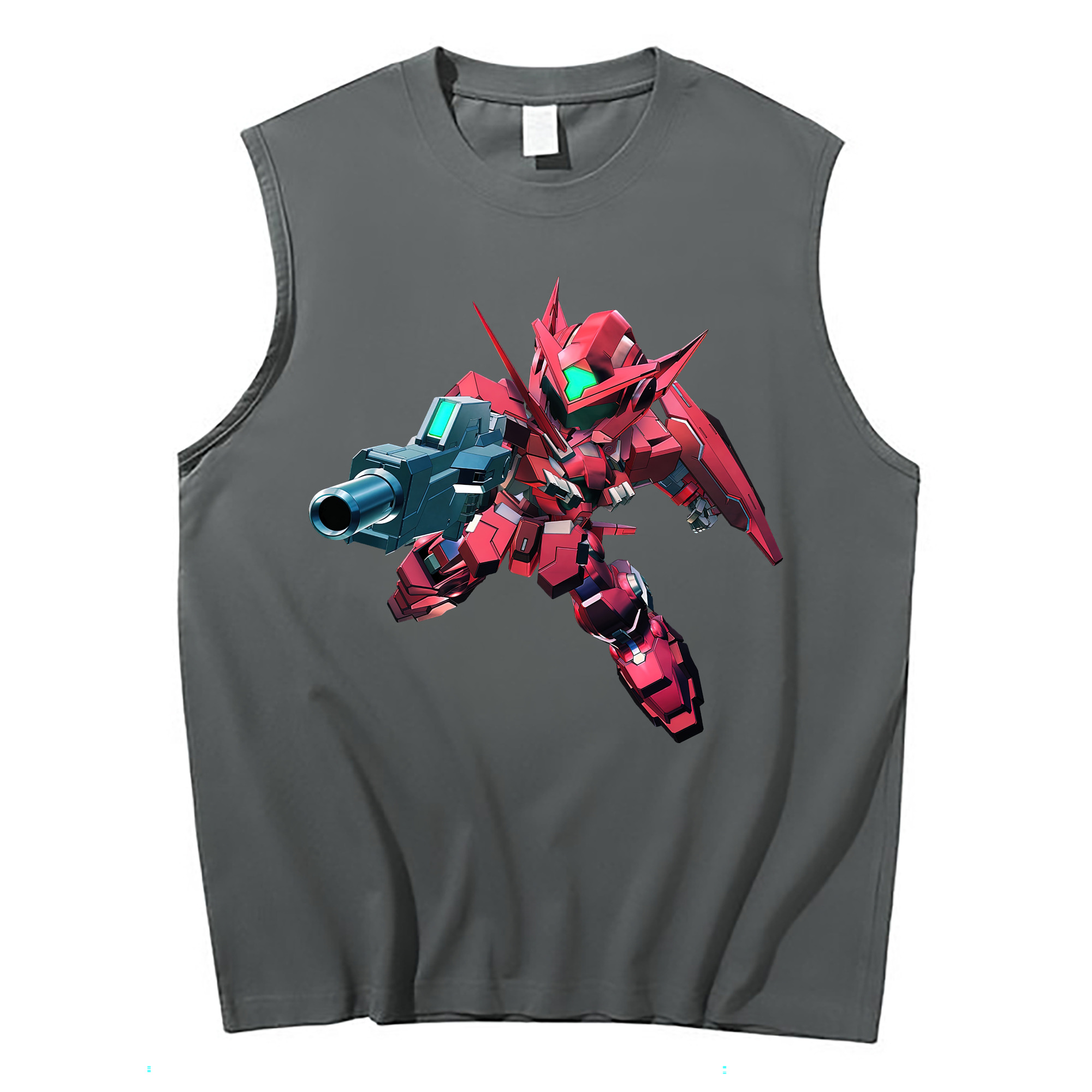 （画像用） 機動戦士ガンダム Mobile Suit Gundam コットン100％タンクトップ（フロントプリント）